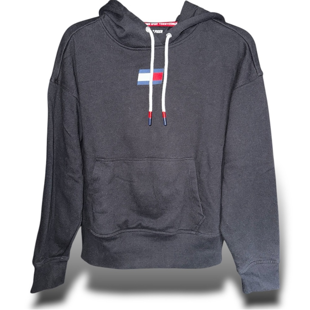 Tommy Hilfiger Sport Medium Hooded Sweatshirt Kangaroo Pocket Detailed Aglets